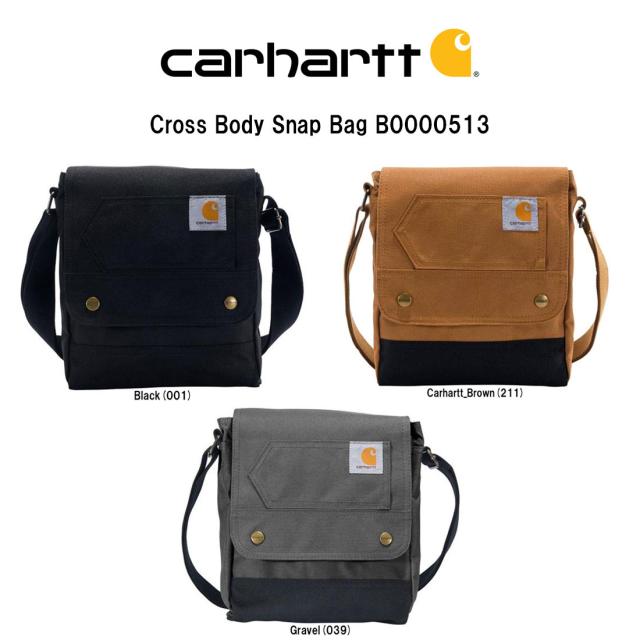 Carhartt(カーハート)ショルダーバッグ フラップ バッグ 斜めがけ クロスボディ ロゴ アウトドア 鞄 通勤 通学 メンズ レディース B0000513