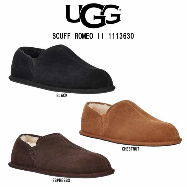 UGG(アグ)スリッポン ムートン シューズ スリッパ スエード リラックス スカッフ ロメオ カジュアル メンズ 男性用 靴 M SCUFF ROMEO II