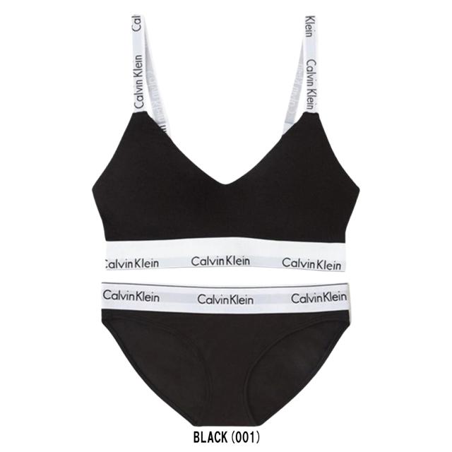 Calvin Klein(カルバンクライン)ck レディース ブラ&ショーツ セット スポーツ ジム 筋トレ 運動 無地 女性用 下着 QF7059+F3787_1