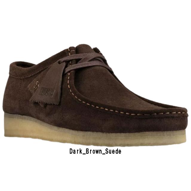 CLARKS(クラークス)ワラビー ローカット スエード スタンダード シューズ レースアップ ダークブラウン 革靴 カジュアル メンズ WALLABEE 26156606
