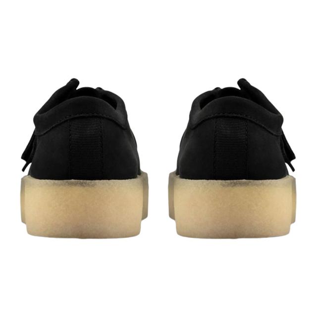 CLARKS(クラークス)ワラビー カップ モカシン クレープソール スタンダード 厚底 シューズ ヌバック ブラック メンズ WALLABEE CUP 26158144_4