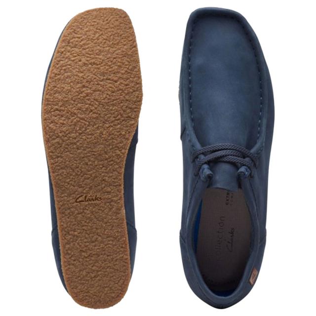 CLARKS(クラークス)シェイカー II ラン モカシン シューズ ヌバック レザー ブルー ネイビー カジュアル SHACRE 2 RUN 26159433_3