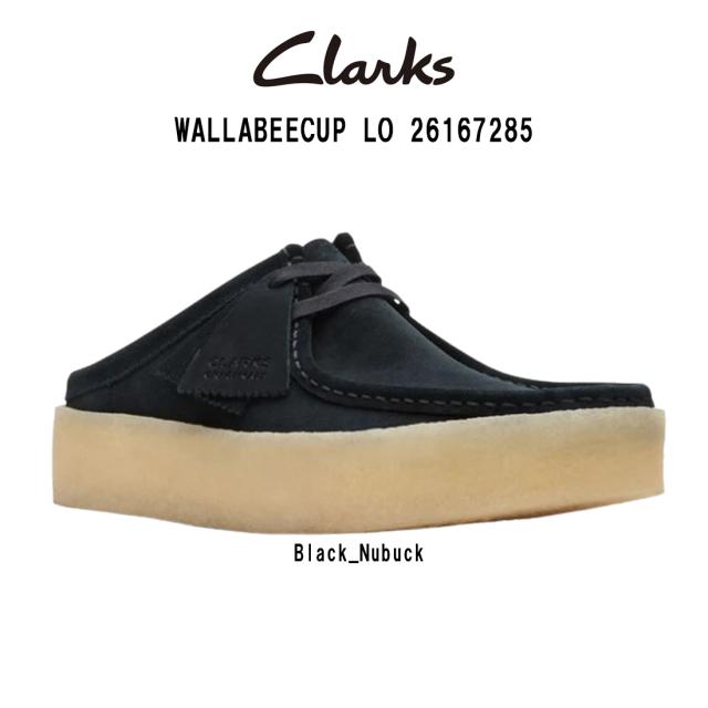 クラークスワラビーロー黒 CLARKS WALLABEE-LO UK8.0 N Clarks UK8.0 クラークスワラビーロー CLARKS WALLABEE-Lo 黒