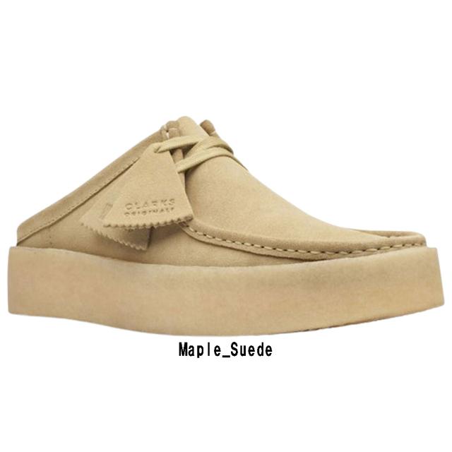 CLARKS(クラークス)ワラビー カップ ロー ミュール サンダル シューズ クロッグ スエード メープル カジュアル メンズ WALLABEECUP LO 26169187_1