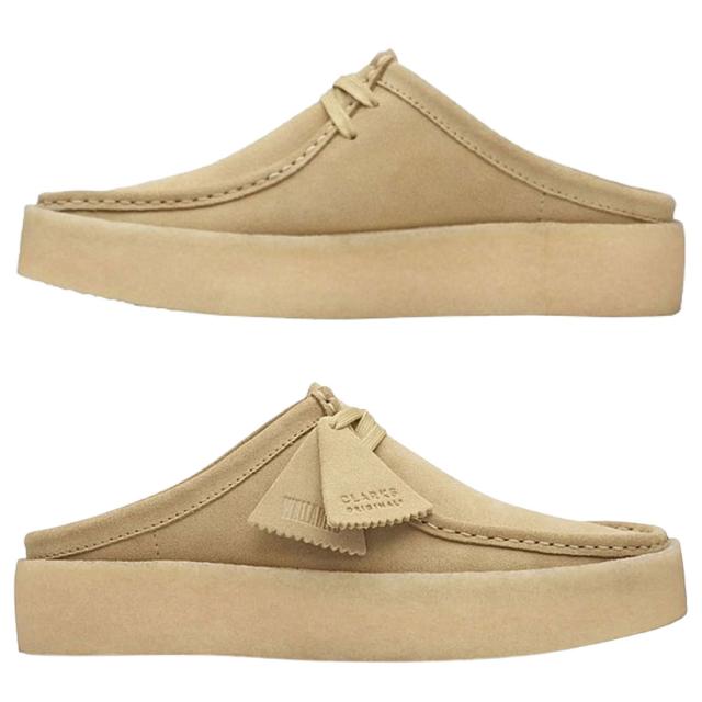 CLARKS(クラークス)ワラビー カップ ロー ミュール サンダル シューズ クロッグ スエード メープル カジュアル メンズ WALLABEECUP LO 26169187_2