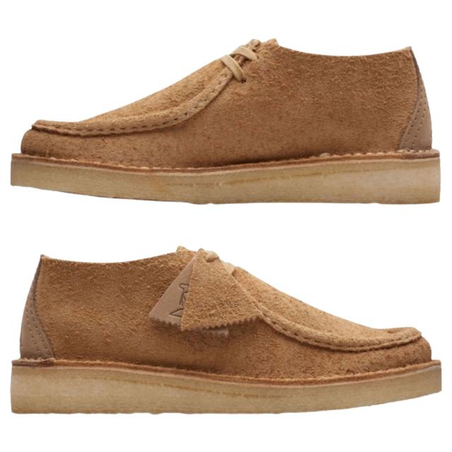 CLARKS(クラークス)デザート ノマド シューズ モカシン ローファー レースアップ ブラウン タン スエード トレックマン メンズ Desert Nomad 26172580_2