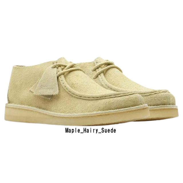 CLARKS(クラークス)デザート ノマド モカシン ローファー シューズ レースアップ メープル ヘアリー スエード トレックマン メンズ Desert Nomad 26176544_1