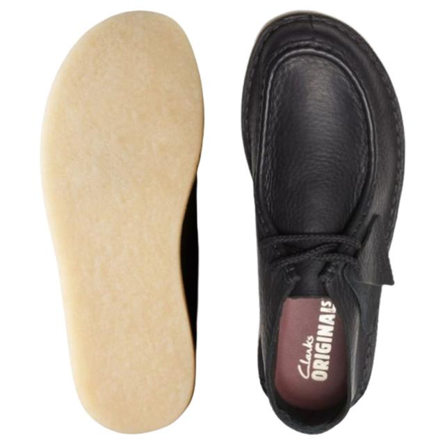CLARKS(クラークス)デザート ノマド モカシン ローファー シューズ レースアップ ブラック レザー トレックマン メンズ Desert Nomad 26176545_3