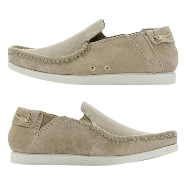 CLARKS(クラークス)メンズ シャイカー ライト ステップ ローファー スリッポン サンド スエード ベージュ シンプル シューズ SHACRELITESTEP 26171807