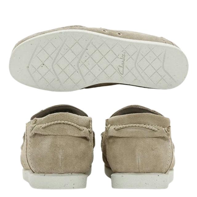 CLARKS(クラークス)メンズ シャイカー ライト ステップ ローファー スリッポン サンド スエード ベージュ シンプル シューズ SHACRELITESTEP 26171807