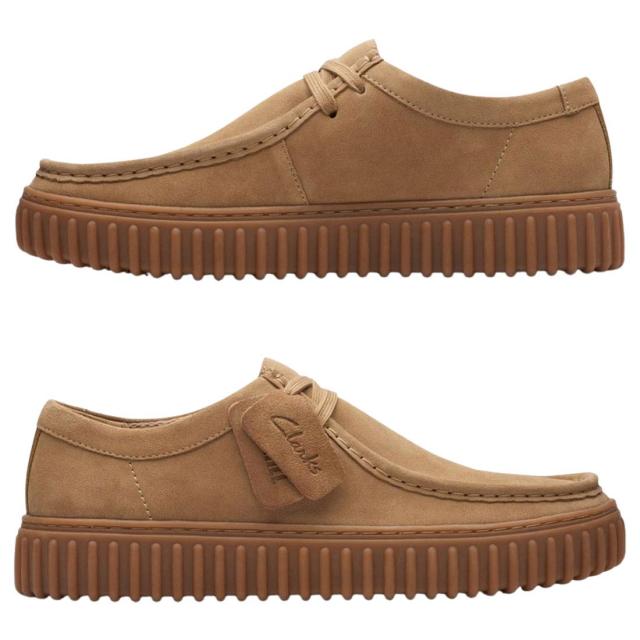 CLARKS(クラークス)メンズ トーヒル ロー シューズ レースアップ モカシン 厚底 ブラウン スエード 軽量 TPR カジュアル TORHILL LO 26173471_2