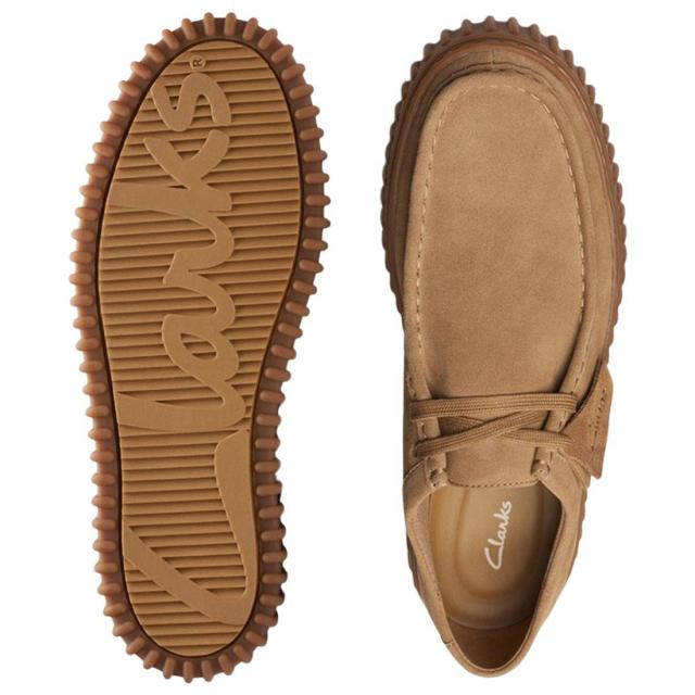 CLARKS(クラークス)メンズ トーヒル ロー シューズ レースアップ モカシン 厚底 ブラウン スエード 軽量 TPR カジュアル TORHILL LO 26173471_3