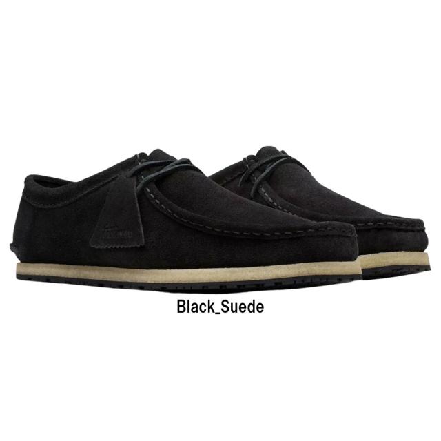 CLARKS(クラークス)メンズ ゴドニー レース シューズ レースアップ モカシン スエード ブラック カジュアル 革靴 GODNEY LACE 26181129_1