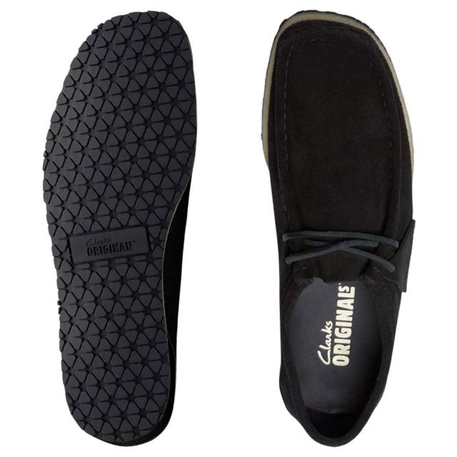 CLARKS(クラークス)メンズ ゴドニー レース シューズ レースアップ モカシン スエード ブラック カジュアル 革靴 GODNEY LACE 26181129_3