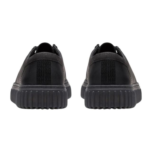 CLARKS(クラークス)メンズ トーヒル ロー シューズ レースアップ モカシン 厚底 ブラック レザー 軽量 TPR カジュアル TORHILL LO 26181385_4