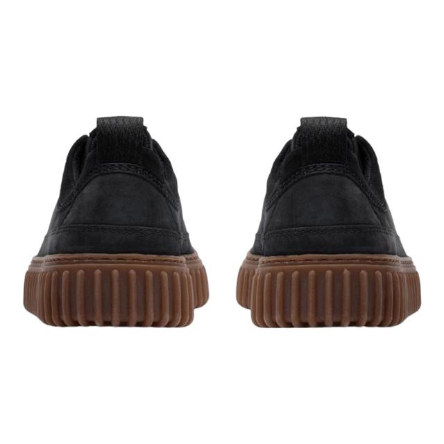 CLARKS(クラークス)メンズ トーヒル レース スニーカー レースアップ シューズ 厚底 リブソール ブラック ヌバック レザー TORHILL LACE 26183470_4