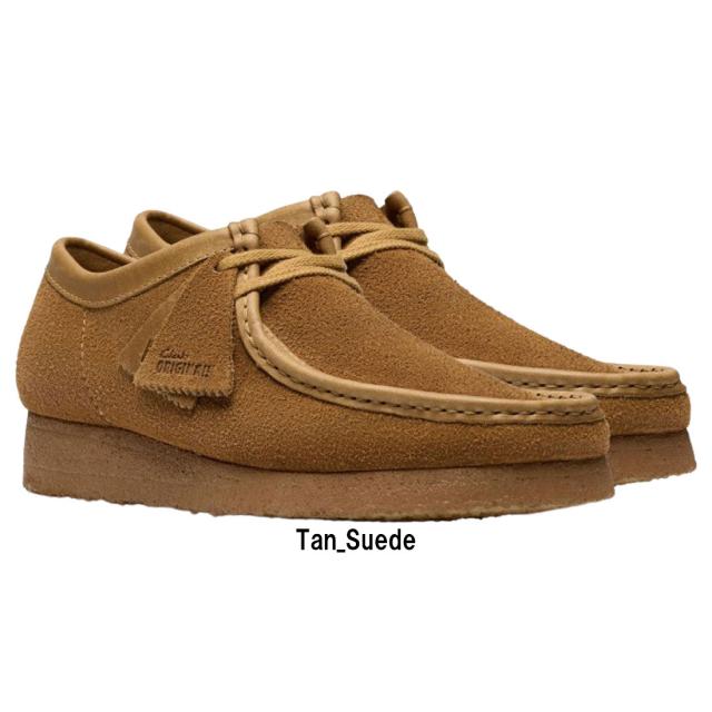CLARKS(クラークス)メンズ ワラビー シューズ ローカット レースアップ モカシン タン スエード ブラウン クレープソール カジュアル WALLABEE 26183799_1