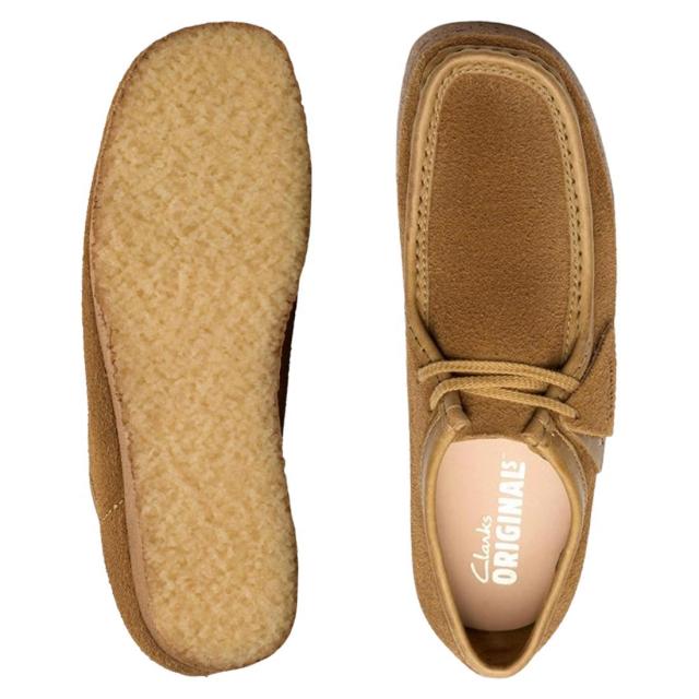 CLARKS(クラークス)メンズ ワラビー シューズ ローカット レースアップ モカシン タン スエード ブラウン クレープソール カジュアル WALLABEE 26183799_3
