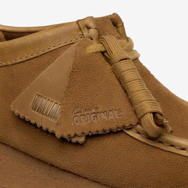 CLARKS(クラークス)メンズ ワラビー シューズ ローカット レースアップ モカシン タン スエード ブラウン クレープソール カジュアル WALLABEE 26183799_5