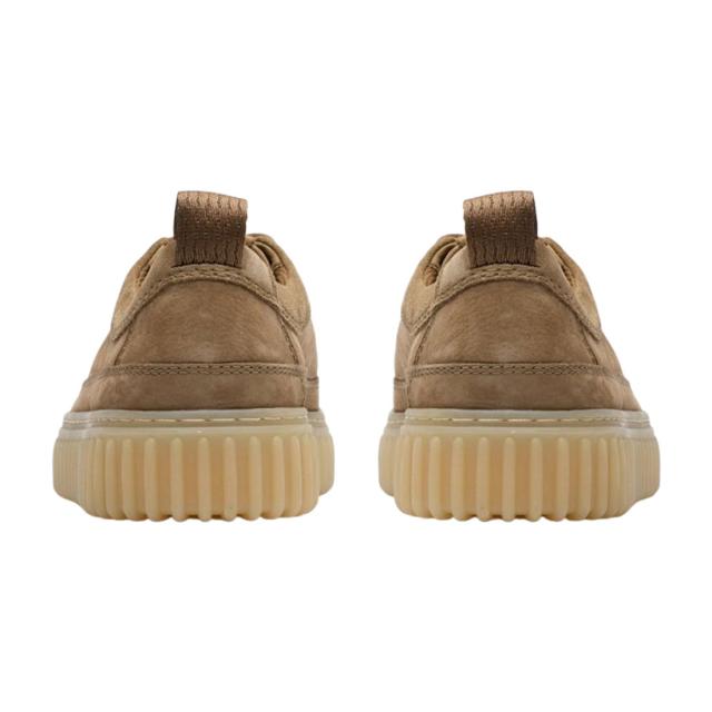 CLARKS(クラークス)メンズ トーヒル レース スニーカー レースアップ シューズ 厚底 リブソール ダークサンド ブラウン ヌバック TORHILL LACE 26184418_4