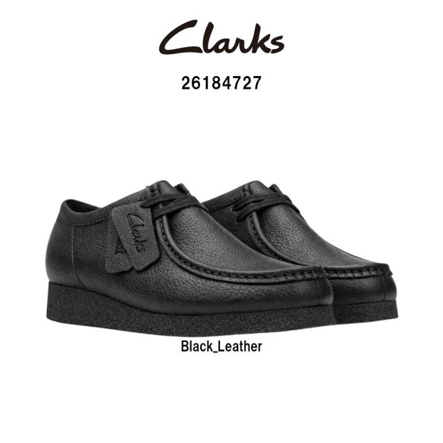 CLARKS(クラークス)メンズ ワラビー エヴォ ブラック レザー レースアップ モカシン ローカット シューズ 革靴 カジュアル WALLABEE EVO 26184727