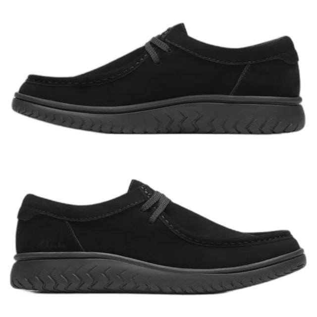 CLARKS(クラークス)メンズ リラックス ライト ロー シューズ モカシン ローカット ブラック スエード レザー 軽量 カジュアル RELAXLITE LOW 26184952_2