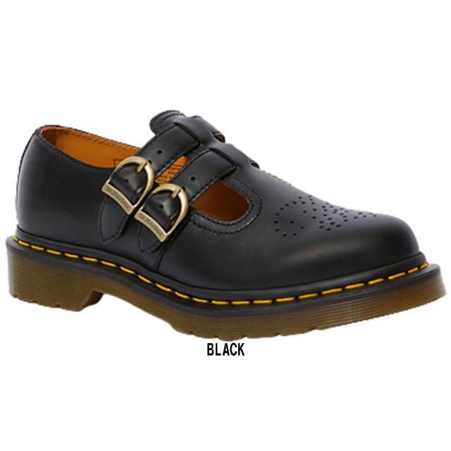 Dr.Martens(ドクターマーチン)8065 ローファー スムース レザー メリージェーン シューズ ステッチ ベルト 調節可能 レディース 革靴 MARY JANE 12916001_1