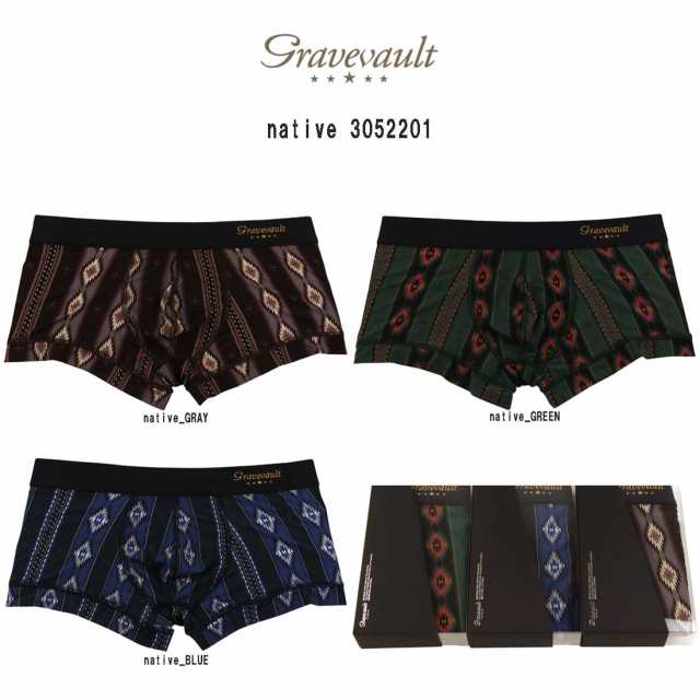 SALE)gravevault(グレイブボールト)ローライズ ボクサーパンツ メンズ 下着 native 3052201の通販はau PAY  マーケット UNDIE au PAY マーケット－通販サイト