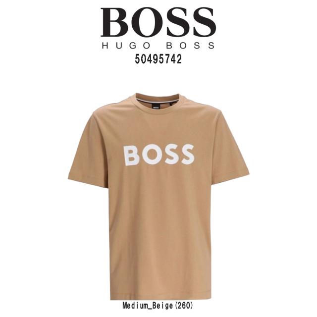 HUGO BOSS(ヒューゴボス)Tシャツ クルーネック コットン ロゴ 半袖 ロゴT 定番 運動 ジム トレーニング スポーツ ランニング メンズ 50495742