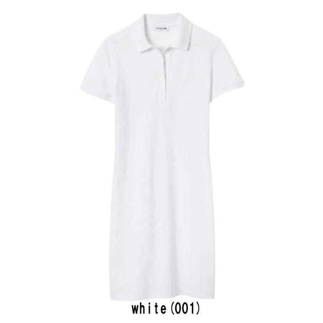 LACOSTE(ラコステ)ワンピース 半袖 ポロシャツ コットン ストレッチ スリム 鹿の子 ピケ ロゴ ワンポイント ミニ丈 カジュアル レディース EF5473_2