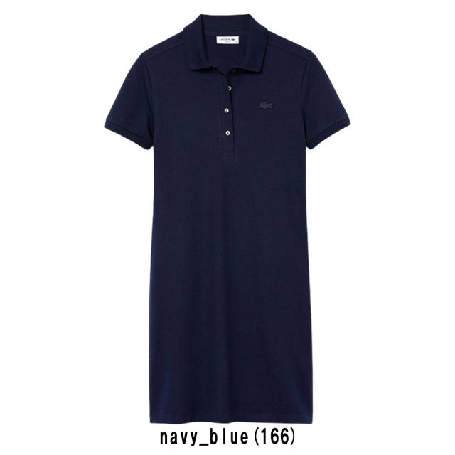 LACOSTE(ラコステ)ワンピース 半袖 ポロシャツ コットン ストレッチ スリム 鹿の子 ピケ ロゴ ワンポイント ミニ丈 カジュアル レディース EF5473_3