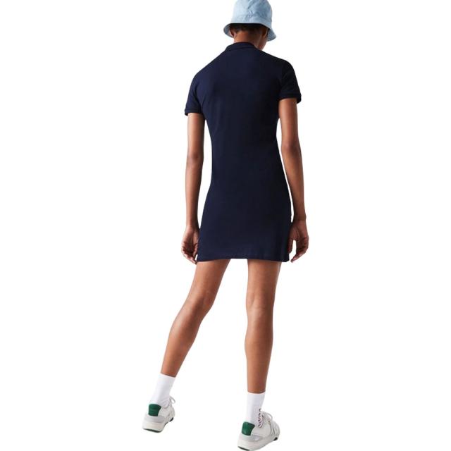 LACOSTE(ラコステ)ワンピース 半袖 ポロシャツ コットン ストレッチ スリム 鹿の子 ピケ ロゴ ワンポイント ミニ丈 カジュアル レディース EF5473_5