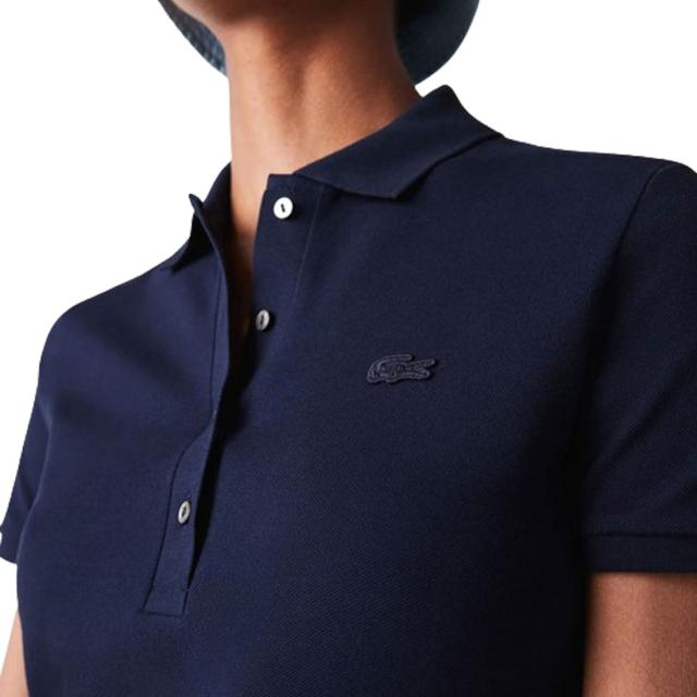 LACOSTE(ラコステ)ワンピース 半袖 ポロシャツ コットン ストレッチ スリム 鹿の子 ピケ ロゴ ワンポイント ミニ丈 カジュアル レディース EF5473_6