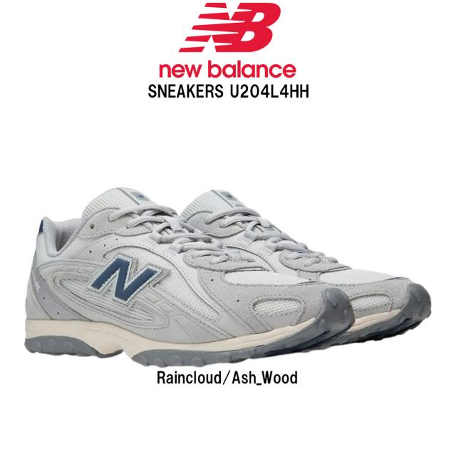 New Balance(ニューバランス)メンズ 204L スニーカー オーバーレイ メッシュ ロゴ グレー アッシュ ネイビー シューズ 靴 U204L4HH