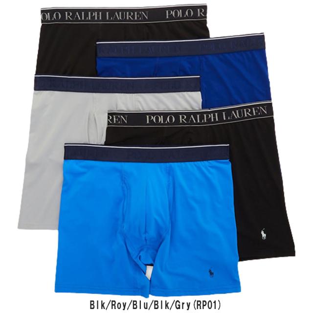 ★お値引き特価★　ポロラルフローレン ミドル ボクサーパンツ 5枚セット POLO RALPH LAUREN(ポロ ラルフローレン)ミドル ボクサーパンツ