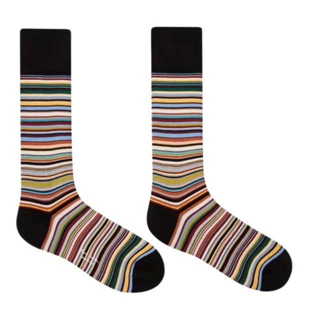 Paul Smith(ポールスミス)メンズ ソックス ストライプ マルチカラー 3足組 セット 靴下 男性用 ギフト プレゼント 箱入り BOXギフト M1A-SOCK-JPKM2_4