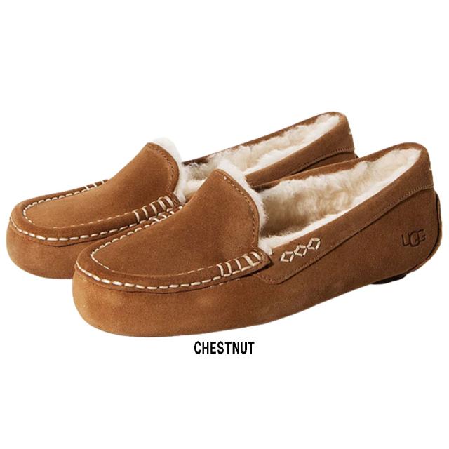 ワイルドローズ様❤︎【美品】UGGアグ☆モカシンシューズ アンスレー 24センチ UGG(アグ)レディース アンスレー ワイド幅 モカシン スリッポン