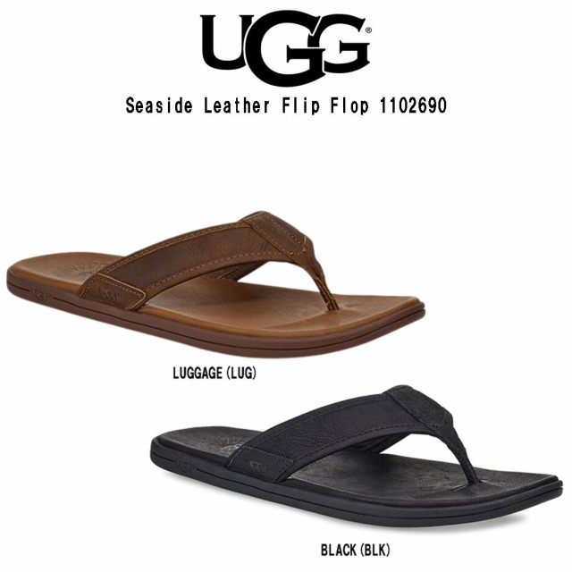 (SALE)UGG(アグ)メンズ スリッパ サンダル シーサイド レザー フリップフロップ Seaside Leather Flip Flop 1102690