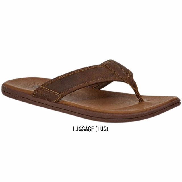 UGG(アグ)メンズ スリッパ サンダル シーサイド レザー フリップフロップ Seaside Leather Flip Flop 1102690 -  ビーチサンダル