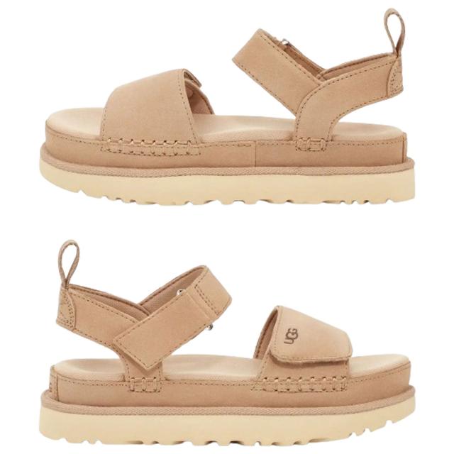 UGG(アグ)レディース ゴールデンスター サンダル ストラップ 調節可能 軽量 スエード クッション プラットフォーム 厚底 W GOLDENSTAR 1136783_7