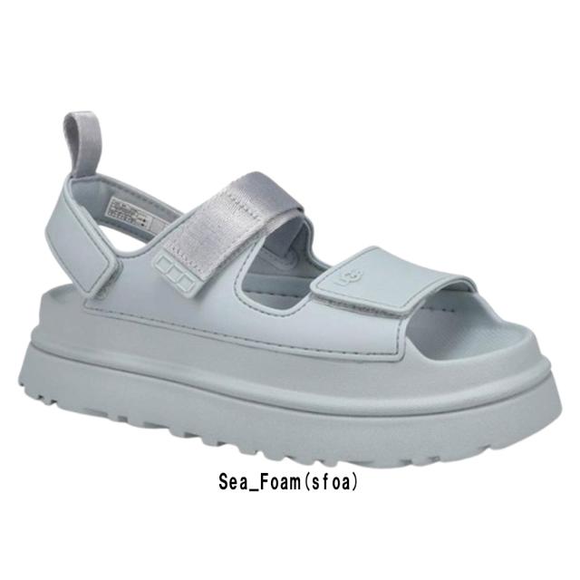 UGG 厚底スタイルアップ マジックテープ サンダル ブラウン 37 undieshop_ug41-1152685