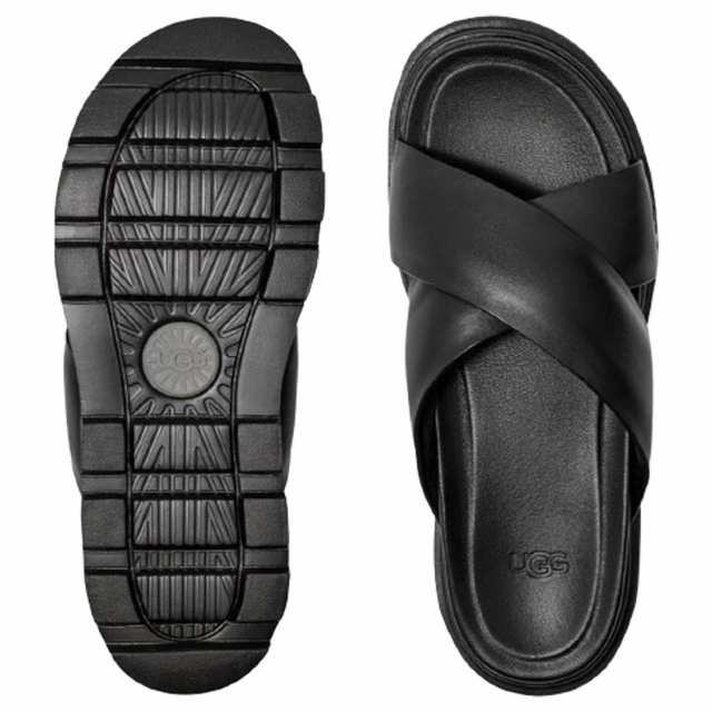 UGG(アグ)厚底 サンダル スライド レザー 本革 シューズ