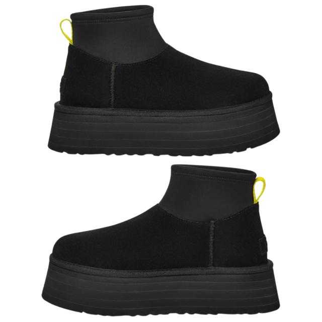 UGG(アグ)レディース 古典派音楽 ミニ ディッパー ブーツ シューズ 羊肉 厚底 スエードクロス ネオプレン W CLASSIC MINI DIPPER BOOT 1168170