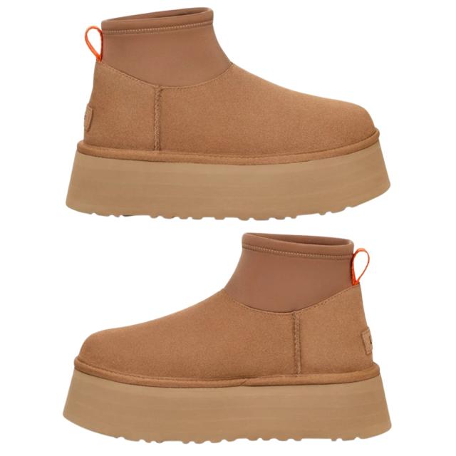 UGG(アグ)レディース 古典派音楽 ミニ ディッパー ブーツ シューズ 羊肉 厚底 スエードクロス ネオプレン W CLASSIC MINI DIPPER BOOT 1168170