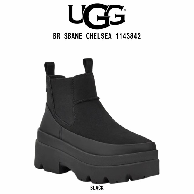 (特価SALE)UGG(アグ)ブーツ チェルシー サイドゴア 厚底 防水 レザー シンプル カジュアル ブリスベン チェルシー レディース 女性用 靴