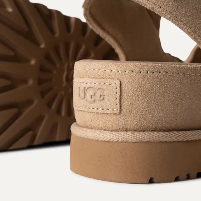 UGG(アグ)レディース ゴールデンはやりっ子 ご機嫌 サンダル 同盟罷業一巡り スエードクロス プラットホーム 厚底 かい繕う能力のある 表どおり W Goldenstar Hi 1167356