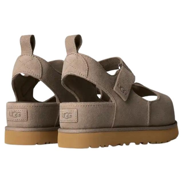 UGG(アグ)レディース ゴールデンはやりっ子 ご機嫌 サンダル 同盟罷業一巡り スエードクロス プラットホーム 厚底 かい繕う能力のある 表どおり W Goldenstar Hi 1167356