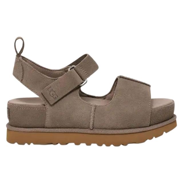 UGG(アグ)レディース ゴールデンはやりっ子 ご機嫌 サンダル 同盟罷業一巡り スエードクロス プラットホーム 厚底 かい繕う能力のある 表どおり W Goldenstar Hi 1167356