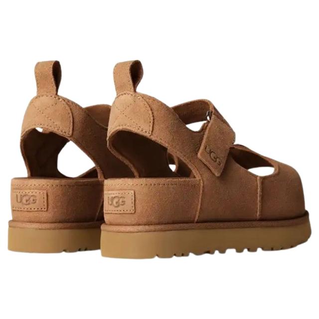 UGG(アグ)レディース ゴールデンはやりっ子 ご機嫌 サンダル 同盟罷業一巡り スエードクロス プラットホーム 厚底 かい繕う能力のある 表どおり W Goldenstar Hi 1167356