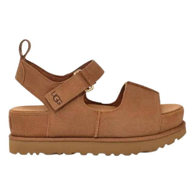 UGG(アグ)レディース ゴールデンはやりっ子 ご機嫌 サンダル 同盟罷業一巡り スエードクロス プラットホーム 厚底 かい繕う能力のある 表どおり W Goldenstar Hi 1167356